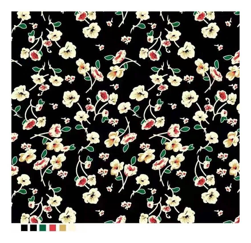 Mulinsen Textile горячее печатание 32s Challis 100% вискоза тканая ткань