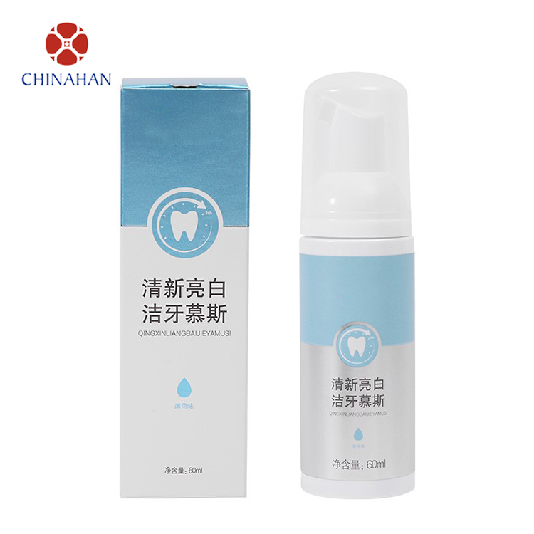 Wholesale Custom Logo whitening Foam Toothpaste remove stains reduce plaque Tooth Mousse for tooth cleaning