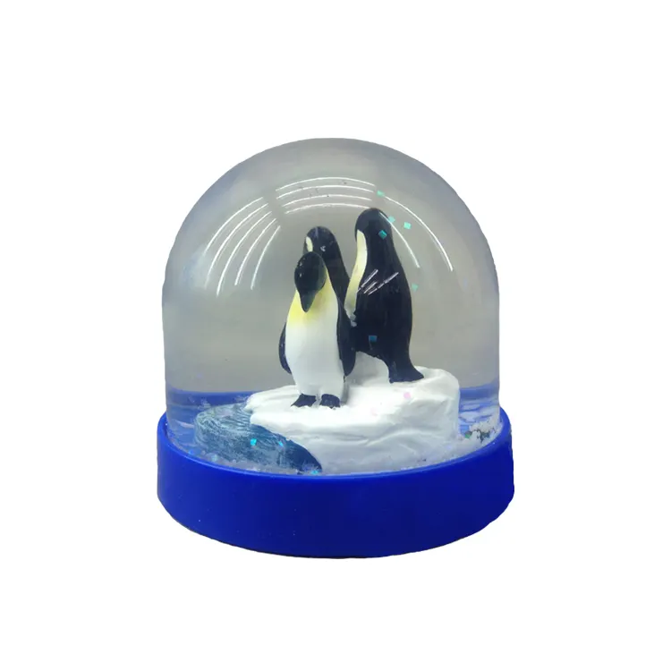 Premium Quality Snow Globe Resin Penguin Plastic Water Globe Ocean Park Souvenir Gifts Custom Snow Ball