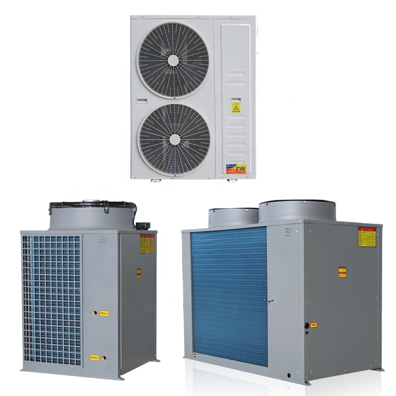 Heating 15kw to 150kw EVI large air source heat pump water heater for swimming pool