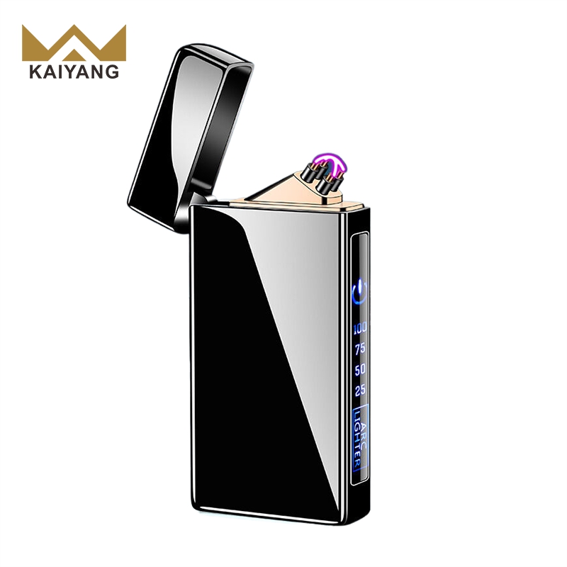 KY Popular Design Plasma Charging Windproof Cigarette Luxury Metal Wholesale Electric Lighter for Cigar
