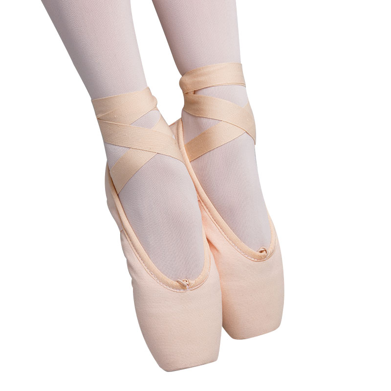 In-stock ready to ship high quality canvas ballet pointe shoes for women B41401-1