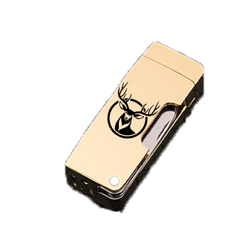Custom Rechargeable Ignition Electronic Dual Arc Lighter With Battery Display