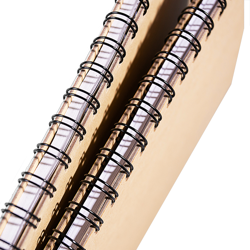 Plain hardcover cardboard notebook 16k blank spiral coil sketchbook doodle blank notepad sketchbook