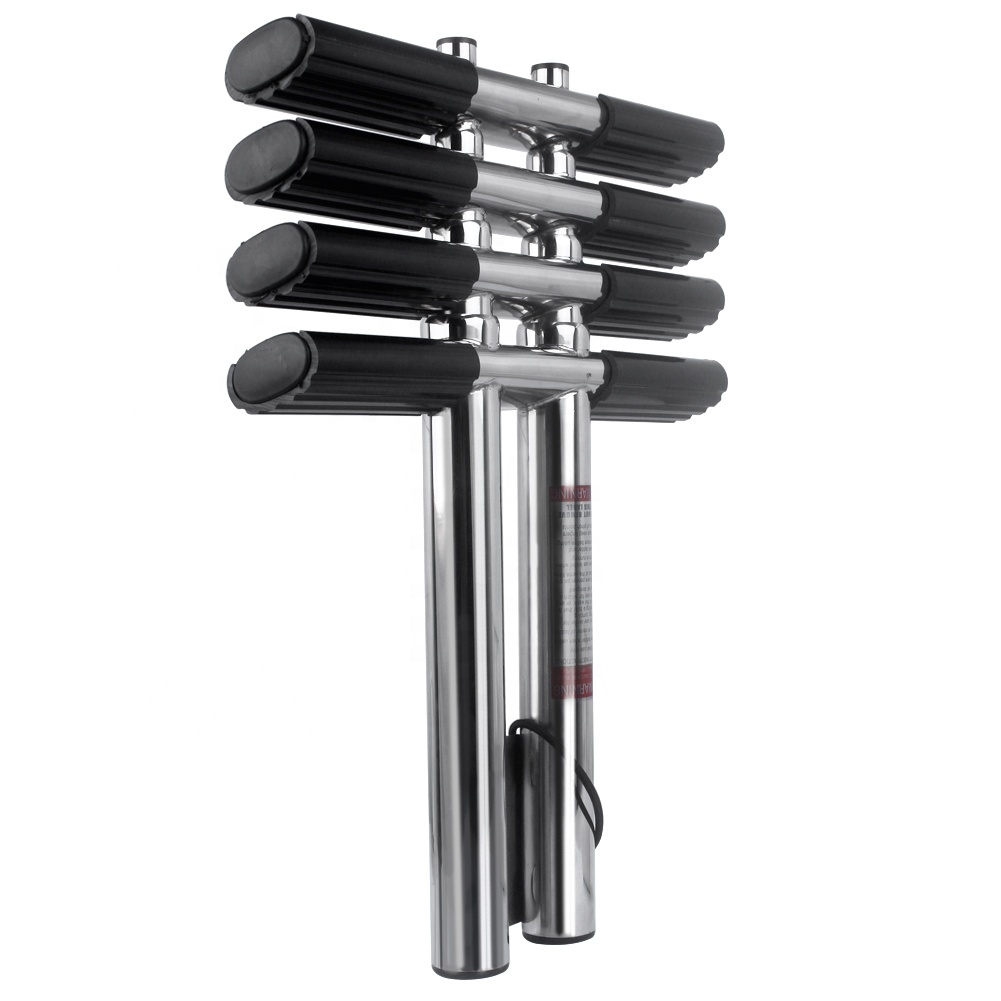 Boat Sport Dive Ladder 4 Step Vertical Telescopic Ladder Folding Swim Drop Ladder