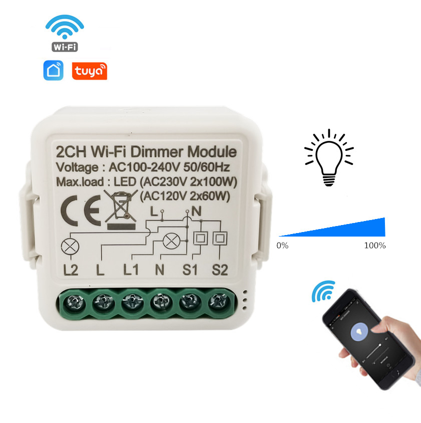 Переключатель света Tuya Smart Life с Wi-Fi и таймером, 1/2 клавиш, 220 В