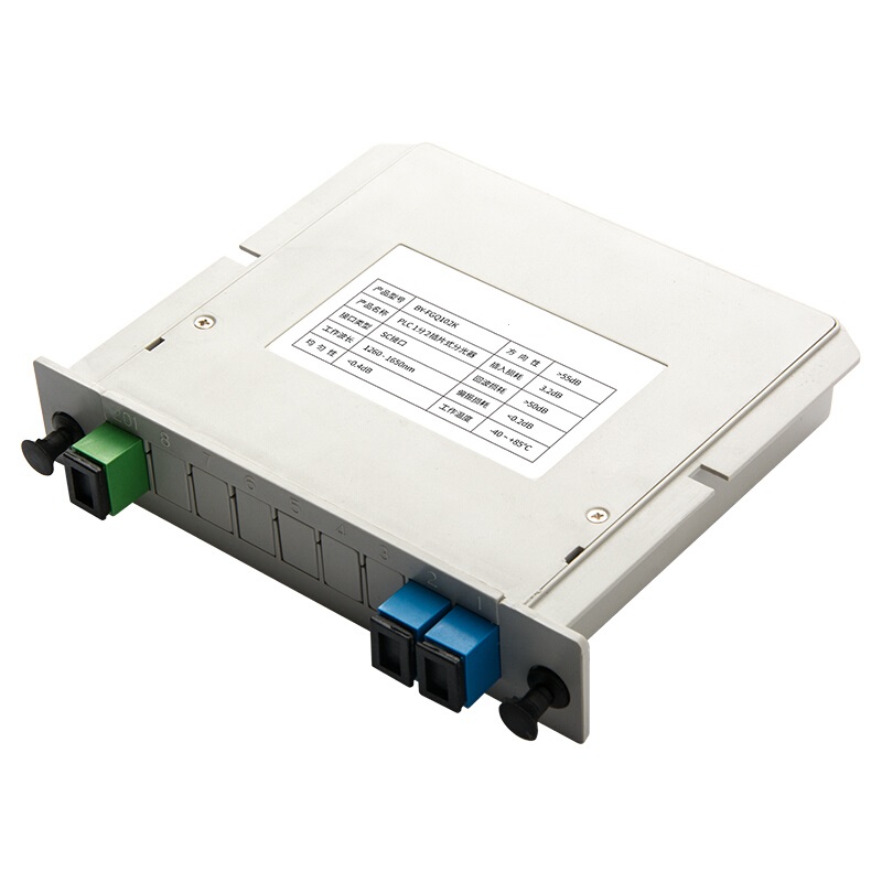 1x2 fiber optic splitter sc apc upc 2 in 1 splitter cassette module fiber optic junction box