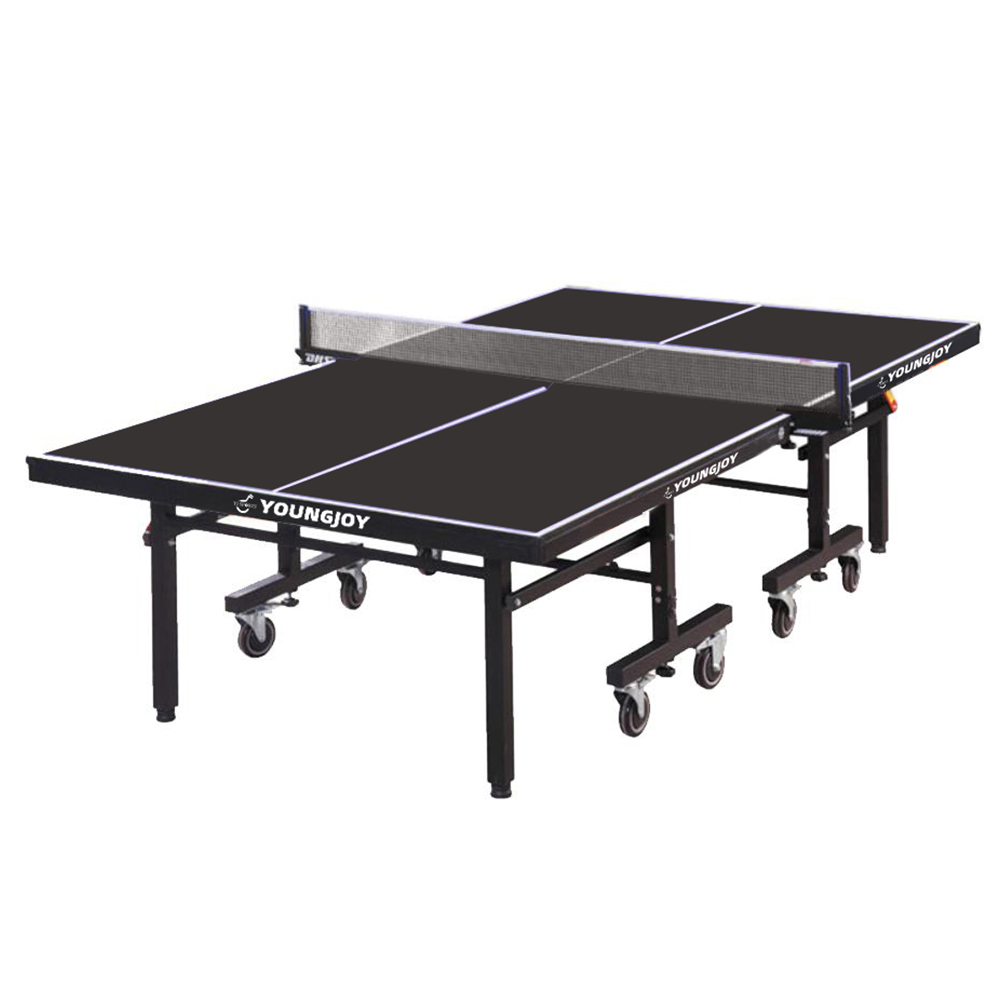 YoungJoy YJ sports indoor single-folded 25mm black color pingpong table tennis tables