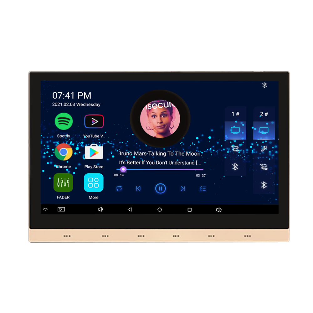 Браслет с сенсорным экраном и поддержкой номер Wi-Fi стерео музыка BluetoothS и креплением на стену с пультом дистанционного управления "умный дом" аудиосистема