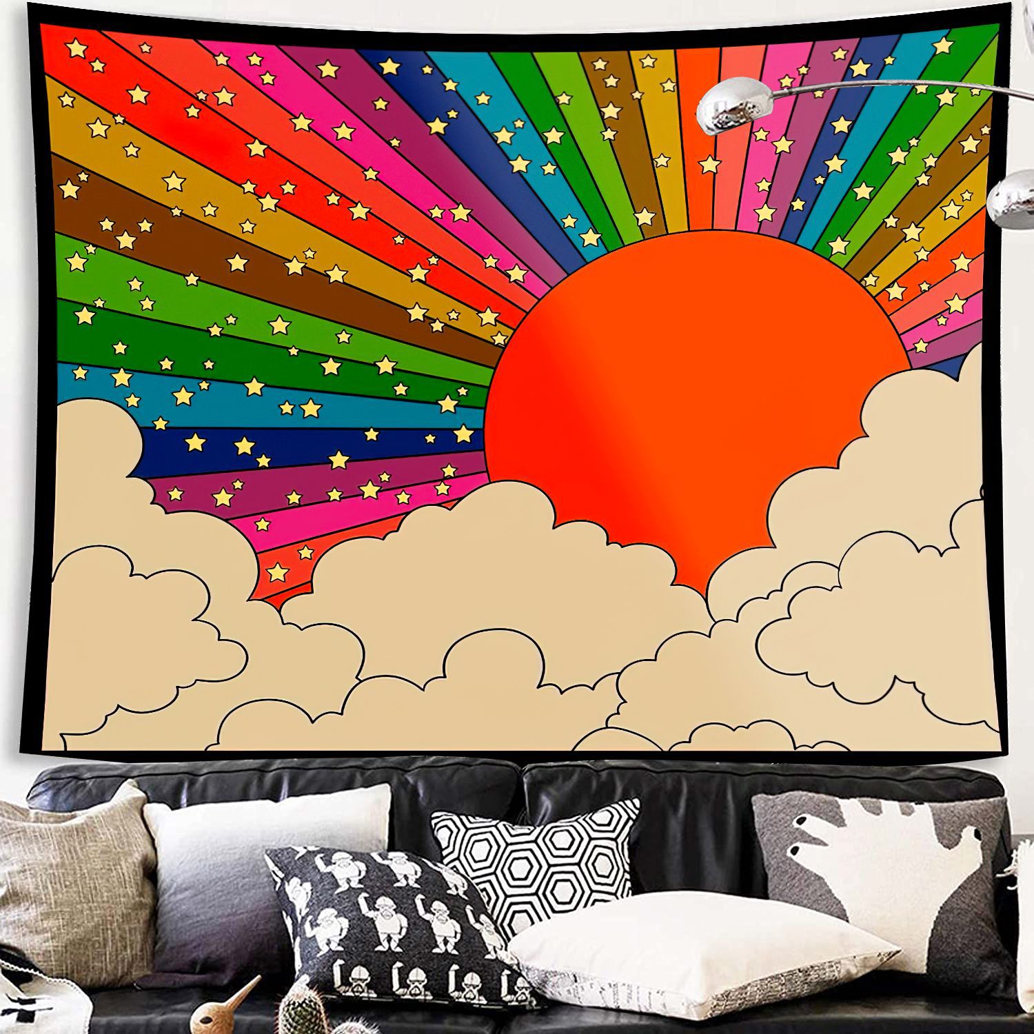 Large Indian Mandala Tapestry Digital Printed Wall Hangings 3D Printing Dorm Decor Tapestry