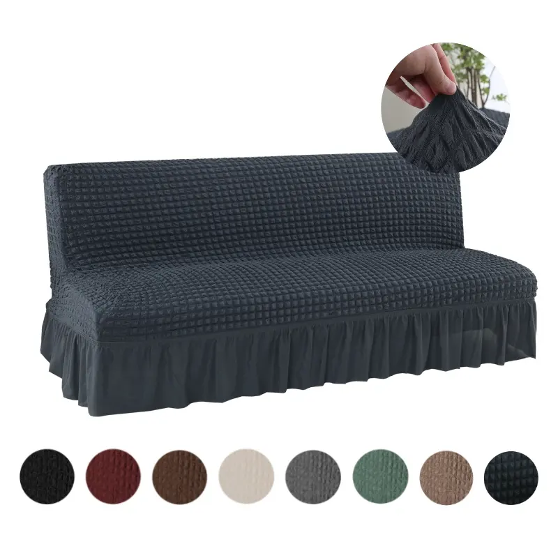 Waterproof Jacquard Fabric with Elastic Bottom Stretch Sofa Covers Couch Cover Furniture Protector Sofa Slipcover