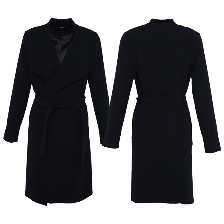 Huiquan reliable quality custom design women's trench coat light ladies trenchcoat