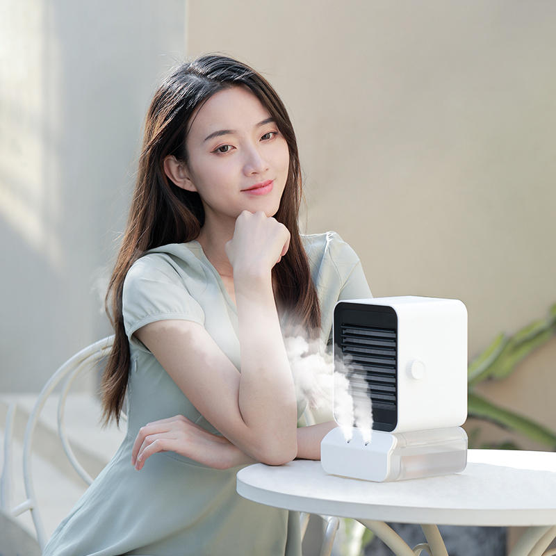 3 Speed cooling fan 600 ML water tank humidifier fan Portable Air Cooling Fan Air Conditioner portable air cooler
