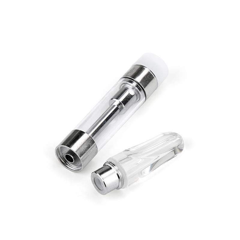 G5 Atomizer Cartridges 0.8ml 1.0ml Presse on Round Flat Mouthpiece Ceramic Coil M6T Vape Carts Acrylic Material 510 Thread