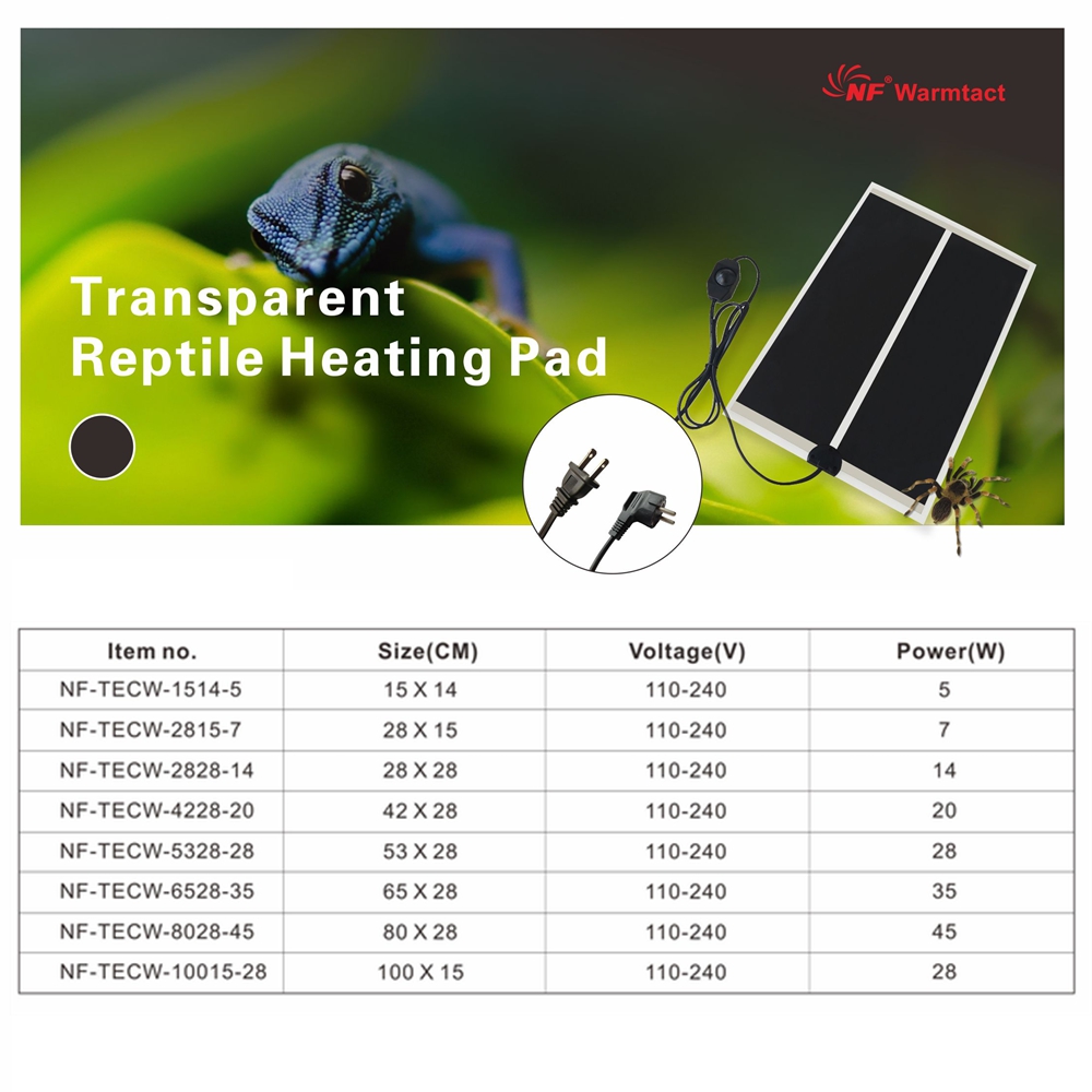 China Factory Seller Terrarium Heat 14w Pet Pad Reptile Heating Mat With Best Quality