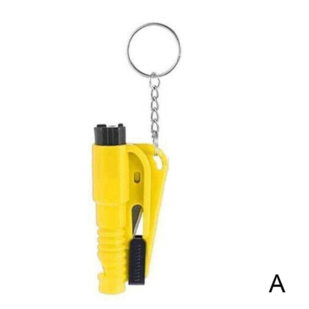 Mini Safety Hammer Keychain Auto Window Glass Breaker Emergency Hammer Seat Belt Cutter Auto Life-Saving Tool