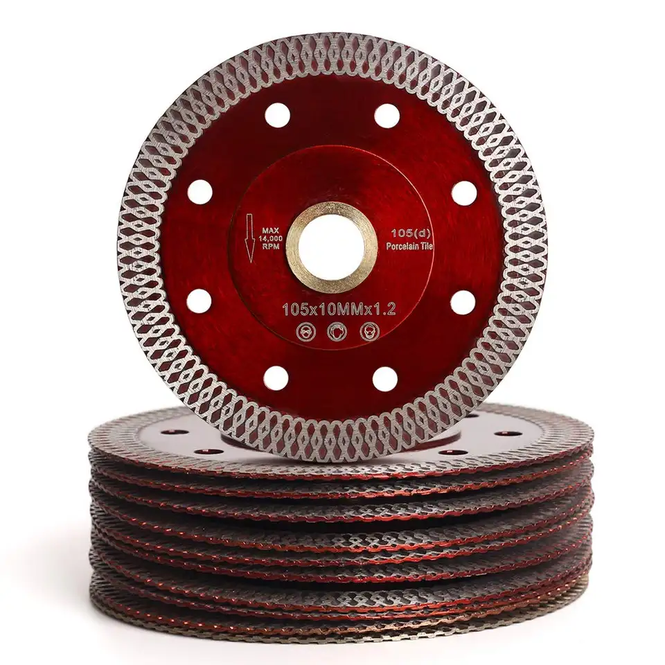 Oem High-end Quality Diamond Disc 115/125/180/230mm Mesh Thin Turbo Cutting Saw Blade For Porcelain Tile Cut Disc