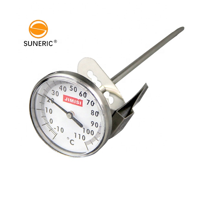 Espresso coffee thermometer stainless steel dial instant reading pocket coffee thermometer