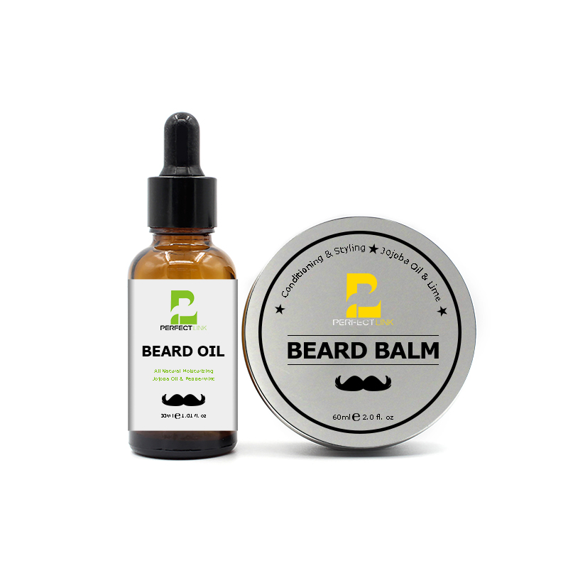 OEM LOW MOQ Private Label 100% Organic Natural Beard Care Set Kit Balm Cheap Price Growth Beard Oil For Men