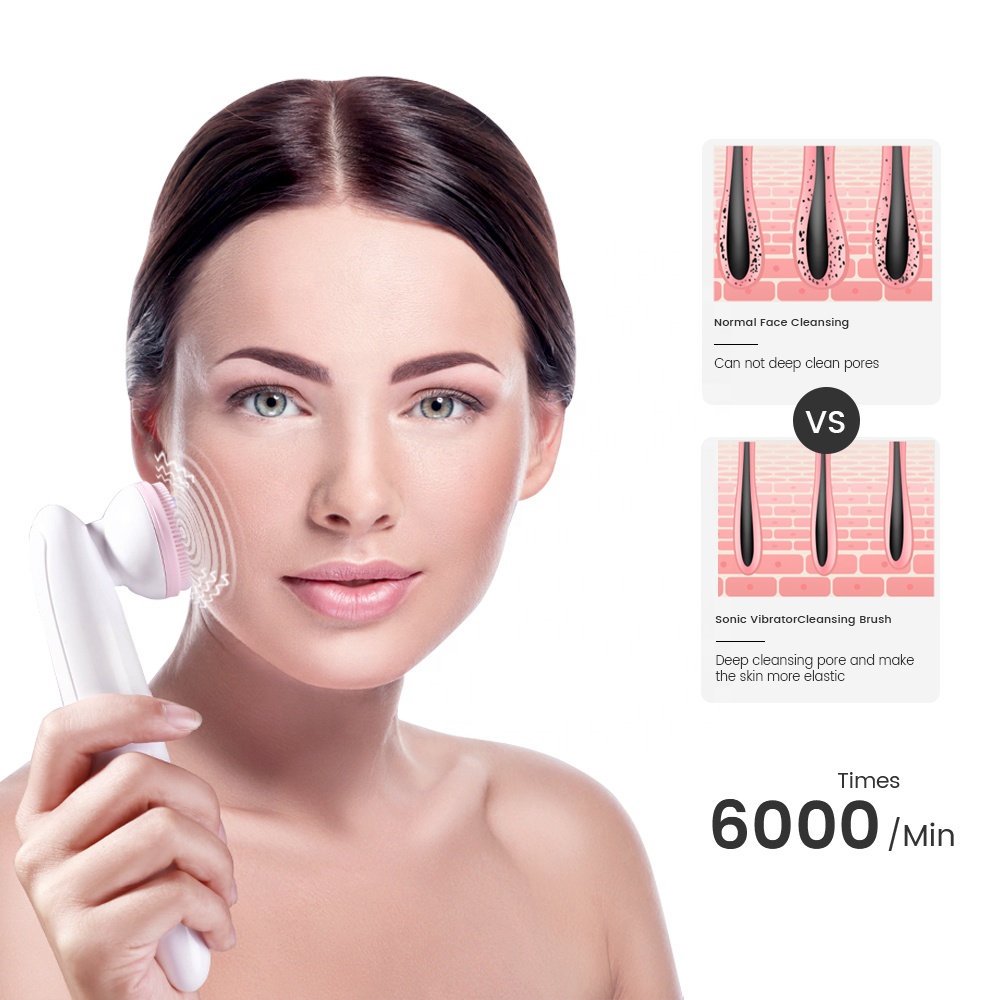 Blackhead removal electric vibration skin deep cleansing brush clean face for home