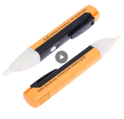 Indicator 90-1000V Socket Wall AC Power Outlet Voltage Detector Sensor Tester Pen LED Light Non-Contact Test Pencil