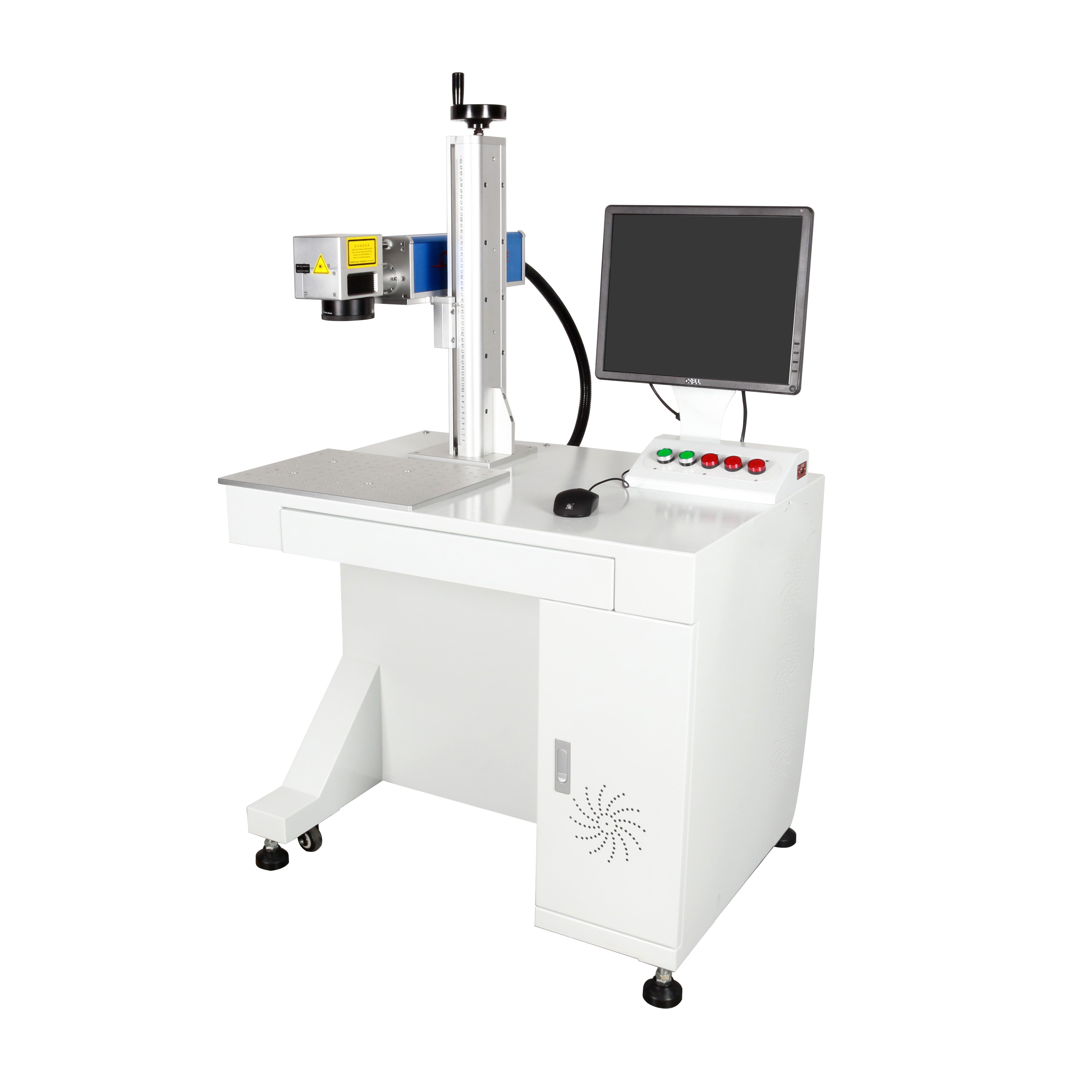 lazer engraving machine Metal engraving fiber optic laser marking machine color laser printer 20W 30W 50W watt for copper alumi