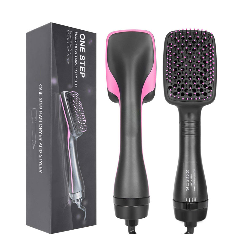 Upgraded Healthy Hair Frizz-Free Straightener Paddle Hair Brush Blow Dryer Volumizer