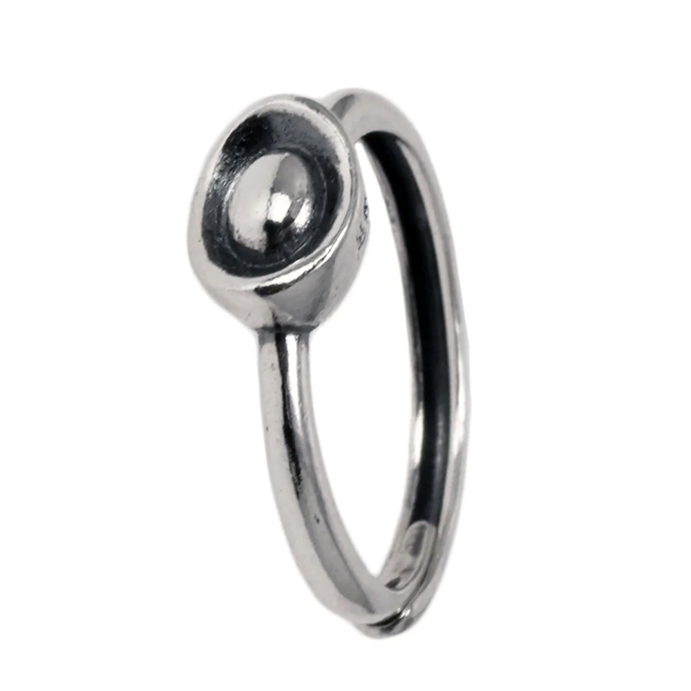 Real 100% Pure 925 Sterling Silver Chinese Ingots Ring for Woman Symbolizes Wealth Adjustable Size