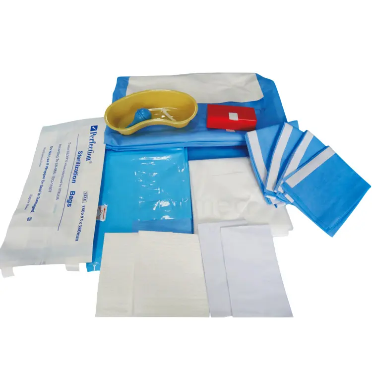 laparotomy abdominal drape pack kit cesarean caesarean arthroscopy drape pack