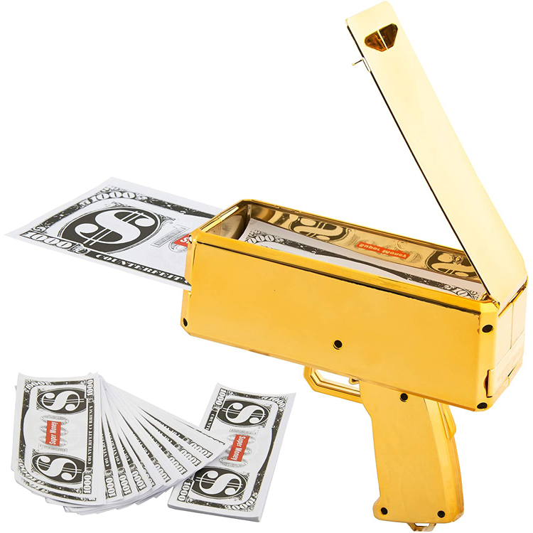 Injection plastic moulding parts money box Cashes Launcher cash cannoon toys shooting game toy