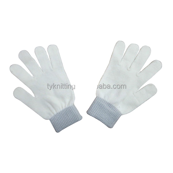 factory direct sale knitted winter solid color mittens