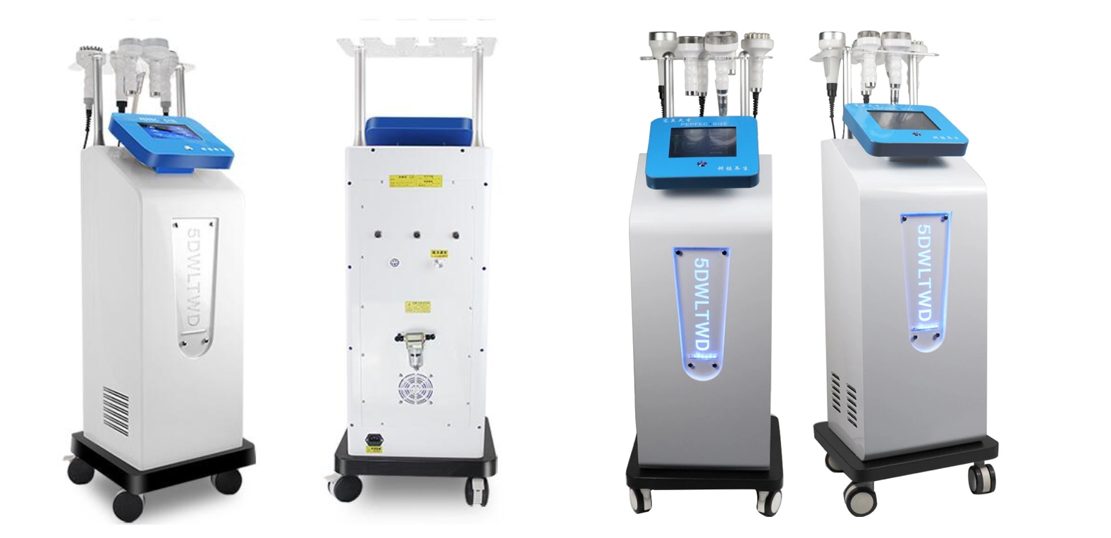 Factory multifunctional 6 handles body face lifting body shaping slimming ultrasonido 40k 5d carving instrument rf vacuum