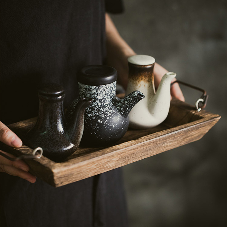 stock goods Japan Korea style vinegar pot Traditional Retro Tableware Restaurant Dinning Ceramic Soy Sauce Dispenser Pot