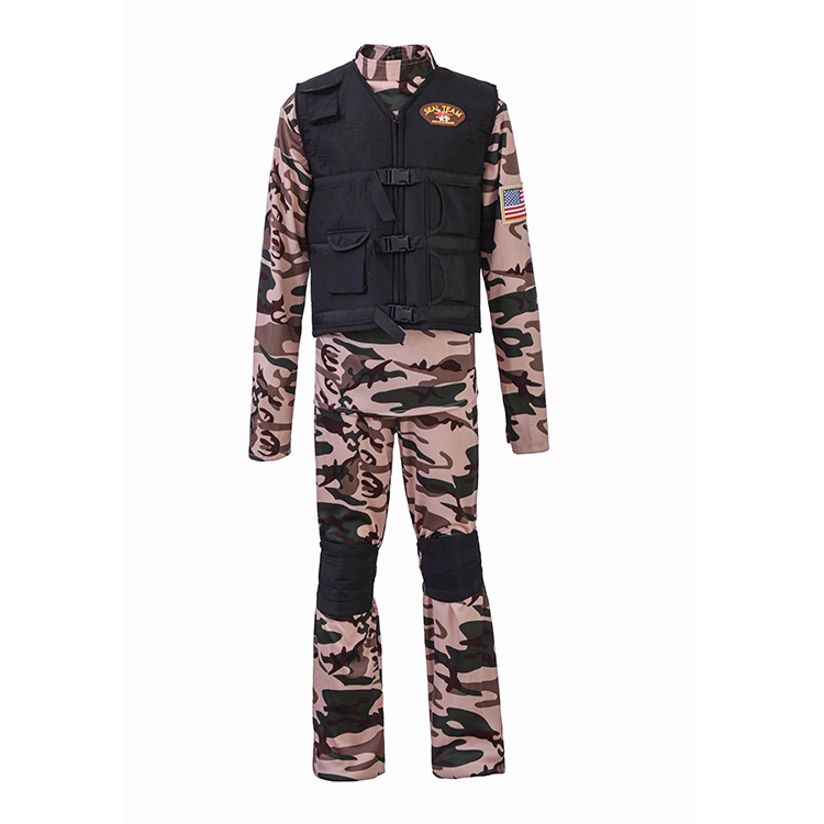Halloween Carnival Boys Party Clothes Cosplay Police Uniform Costumes