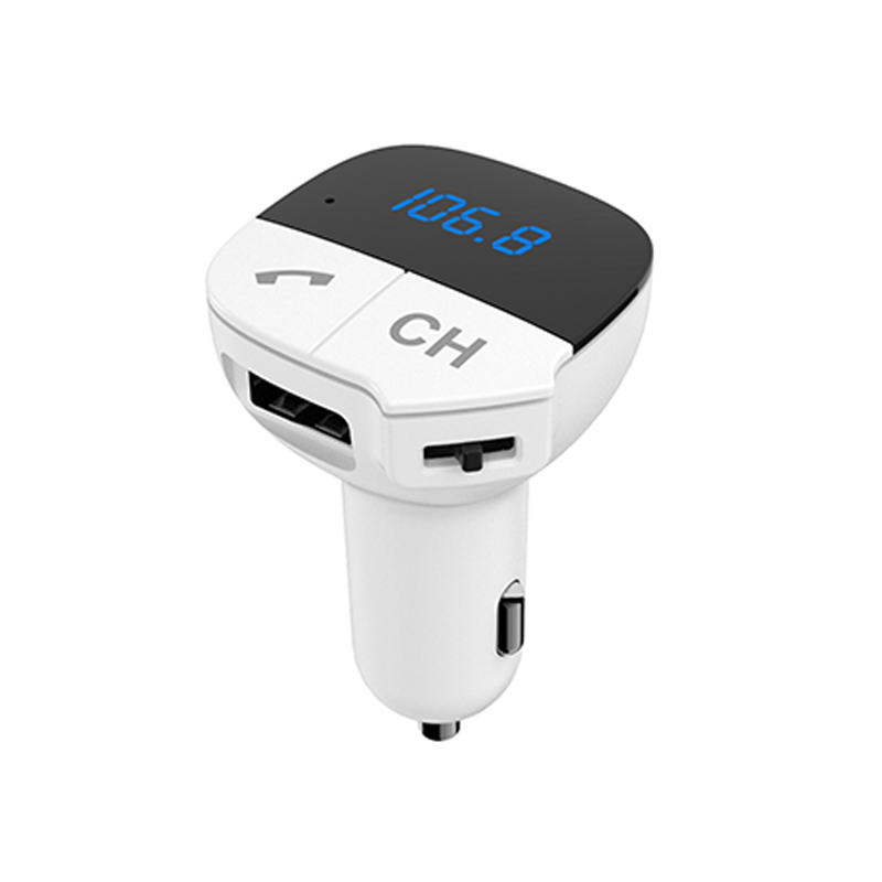 Multifunction Screen Display Hands free Wireless Radio FM Transmitter Car MP3 Player Car Stereo Music Adapter Car Phone Charger
