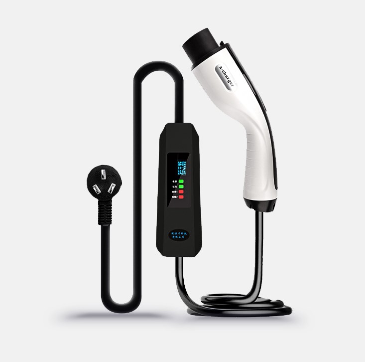 Portable Electric Vehicles charger 8A/10A/13A/16A adjustable OLED display home use 100V-240VAC ev charger mode 2 pcb