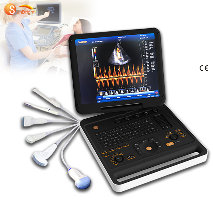 Factory price better than sonoscape S9 3D system Portable Color Doppler laptop medical ultrasound scanner Sun-906A