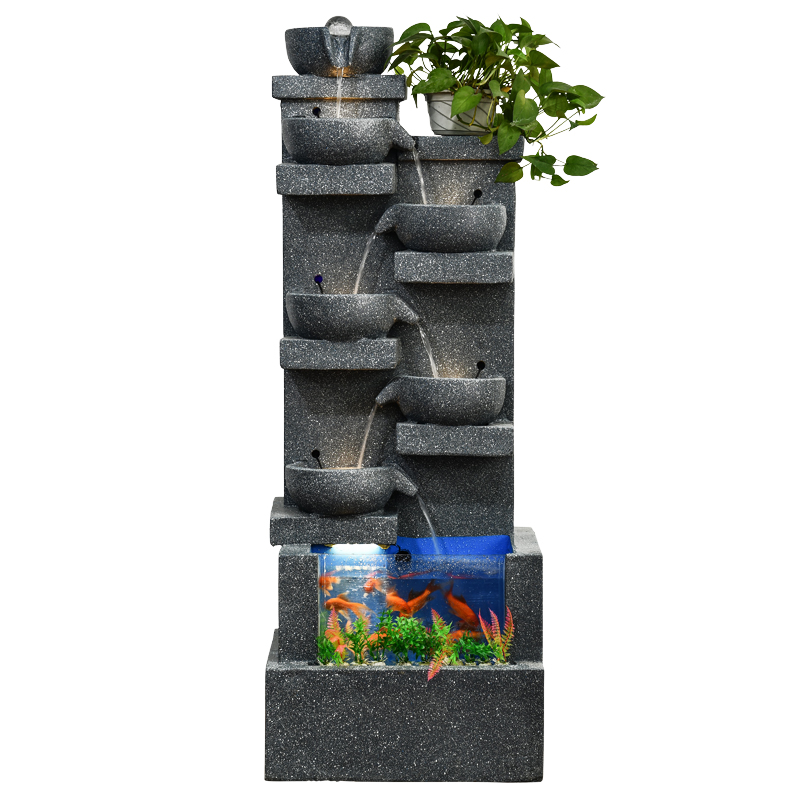 Modern simple Interior living room water fountains outdoor garden decoration