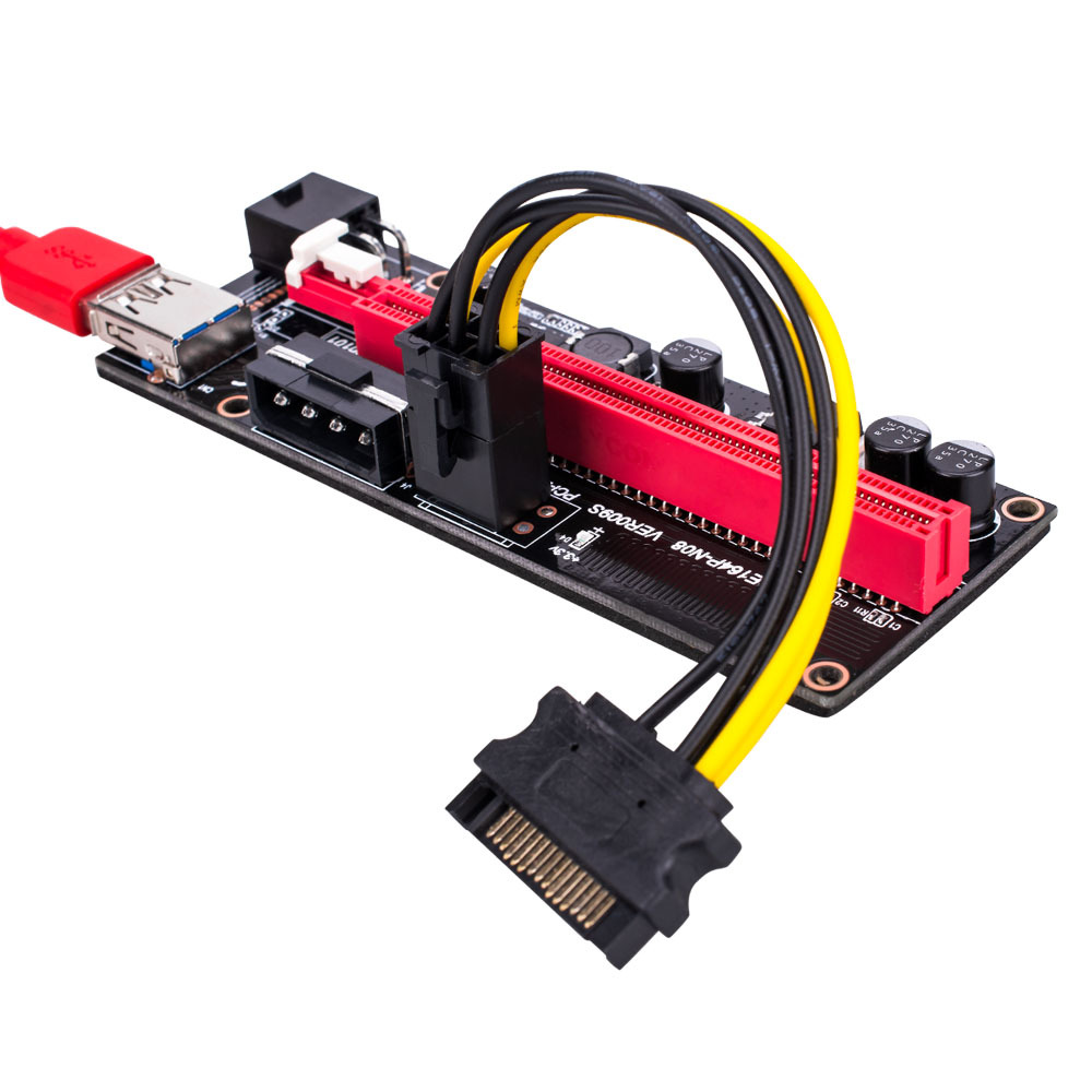 DTECH pcie VER009S PCI-E 1X до 16X 009 карта питания gpu pci riser 009s удлинитель Экспресс-адаптер USB 3,0 кабель