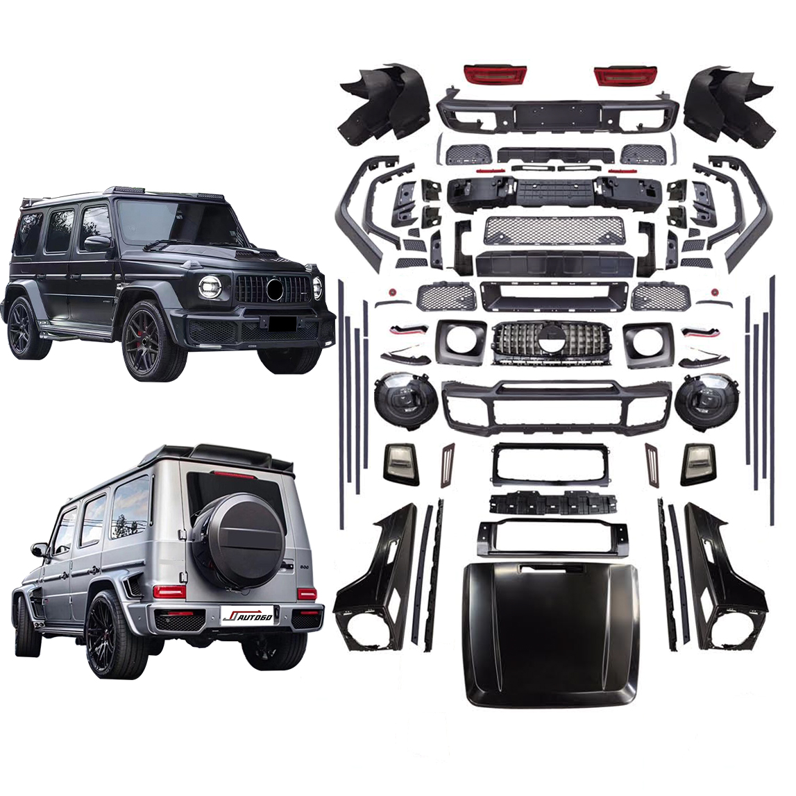 Запчасти для автотюнинга, комплекты кузовов для Mercedes-Benz G-Class G500 G550 W463 2000-2018, замена на W464 2019 +, новый бюстгальтер-шина