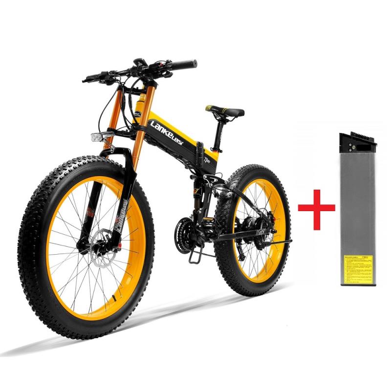 LANKELEISI 26 "48V 1000W 14.5AH panasoni'c батарея электрический велосипед Байк, способный преодолевать Броды + дополнительная 14.5AH panasoni'c батарея