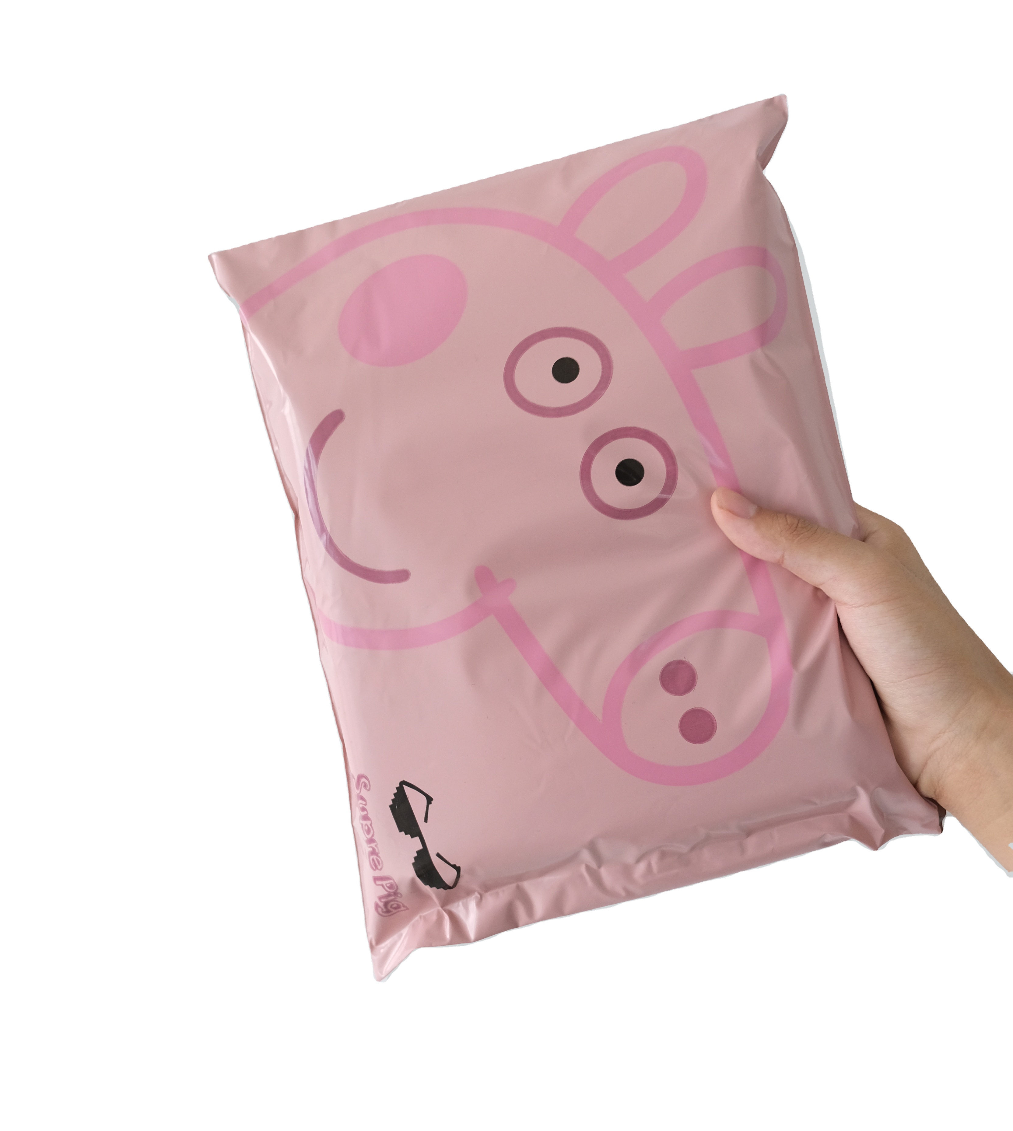Wholesale High Quality Self Adhesive Seal Postal Poly Plastic Pink Peggy Mailer Courier Mailing Bags