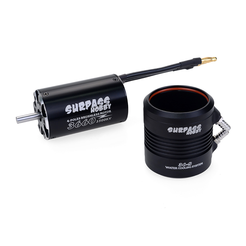 Waterproof 3660 3500KV Motor w/ Water Cooling Jacket & 90A Brushless ESC Programming Card For RC Boat RC Accessories