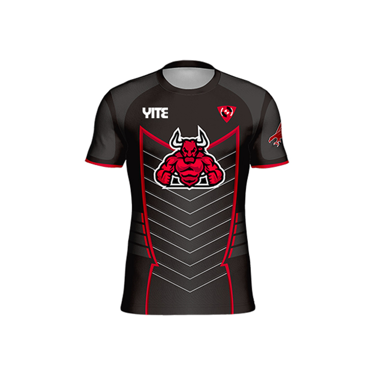 100% polyester high quality esports jersey team selected team sublimation printing custom esports shirts with logo