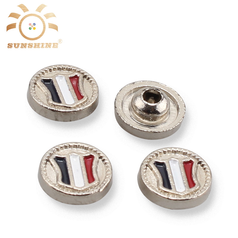Custom Jeans button decorative clothing metal denim rivets with logo