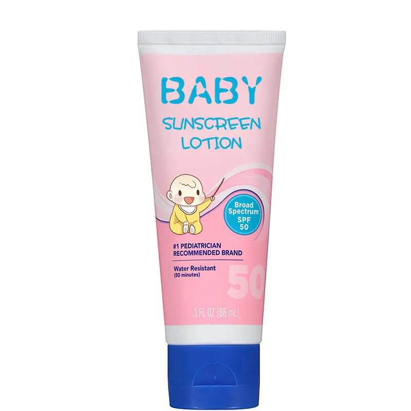 Hot Sale Professional Skincare SPF 50 Paraben-Free & Waterproof Shea Butter Baby Sunscreen