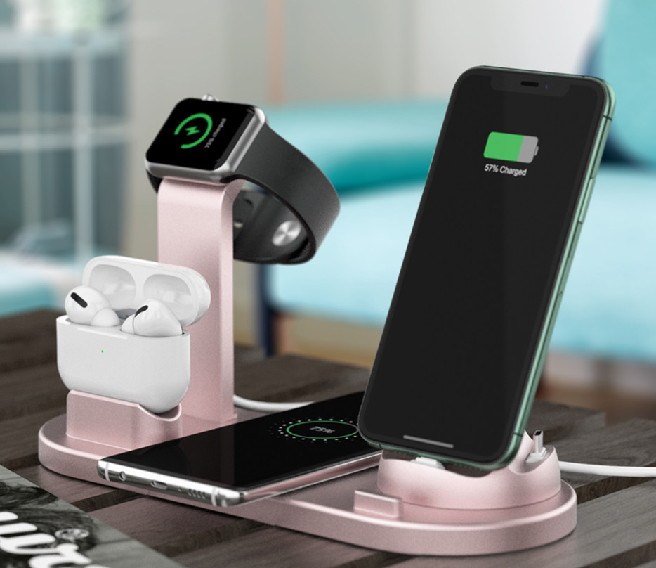Trending Products 2021 New Arrivals All in One Portable Fast Qi Wireless Charger Stand Phone Wireless Chargers