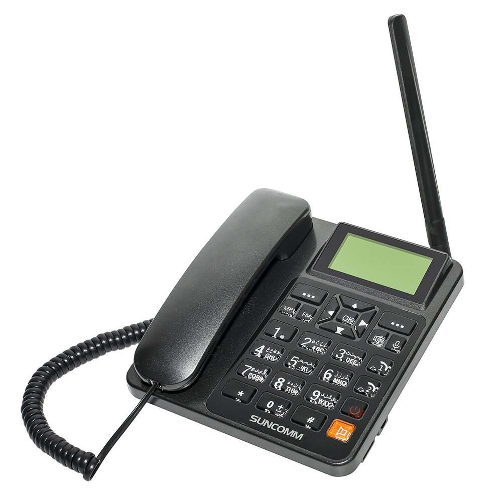 Новый GSM четырехдиапазонный фиксированный беспроводной телефон с двумя sim-картами поддержка mp3 fm отключение TF-карты