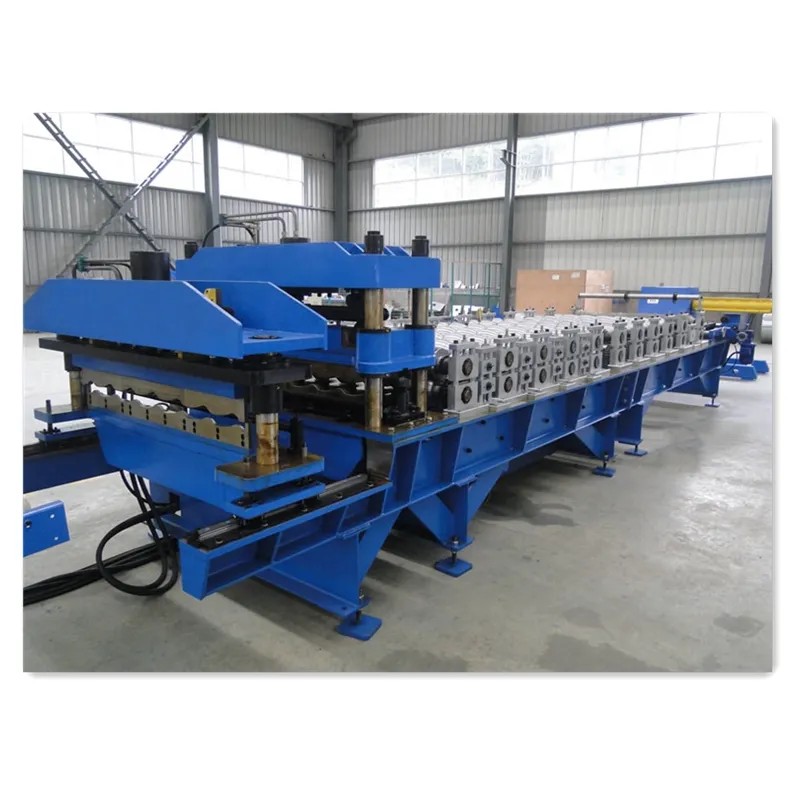 PLC Control Colored Cold Steel High Speed Glazed Tile Roll Forming Machine