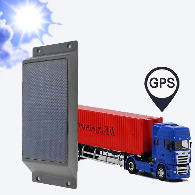 Factory remote tracking container truck trailer fleet management gps tracking device powered gps tracker solar track